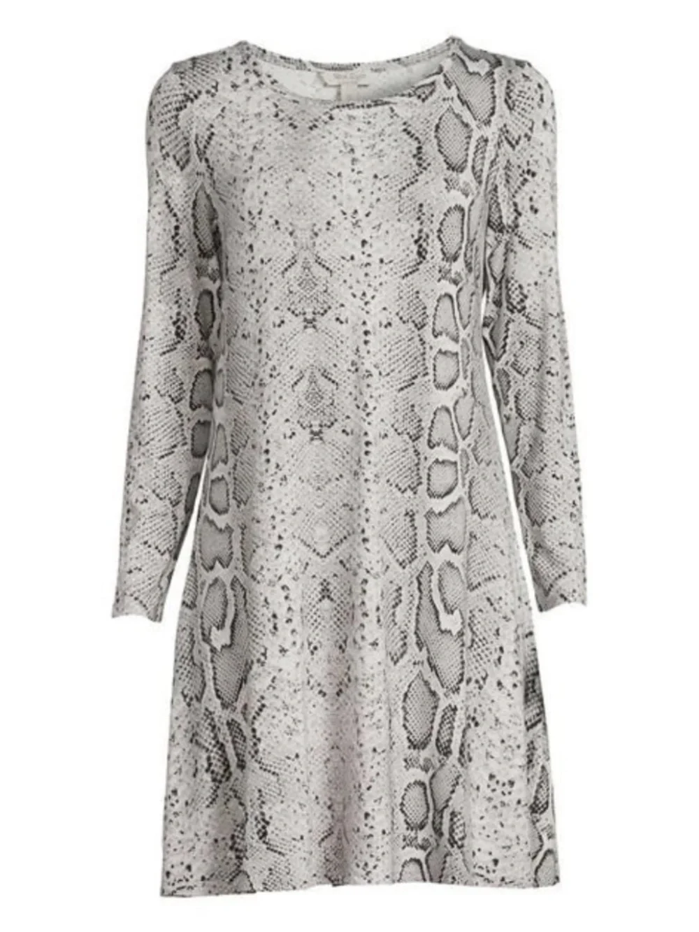 Nine. Eight New York Women’s Snakeskin Long Sleeve T-Shirt Dress Size XL NWT